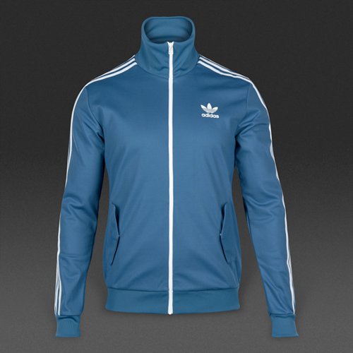 Adidas Originals Shatter Stripe Beckenbaur Track Top Stonewash Blue for Men